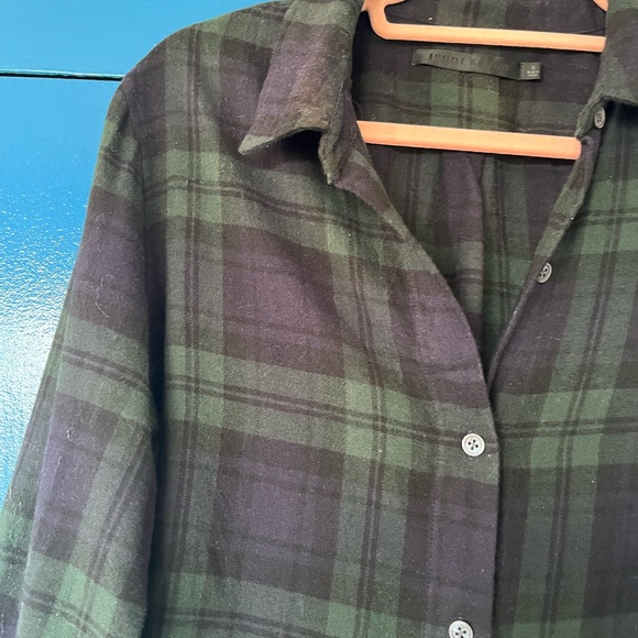 JENNI KAYNE LIGHTWEIGHT FLANNEL SHIRT XS - Picture 2 of 4